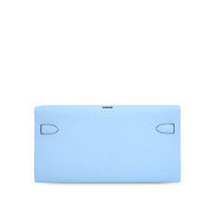 Hermes Kelly To Go Wallet Blue Celeste GHW W