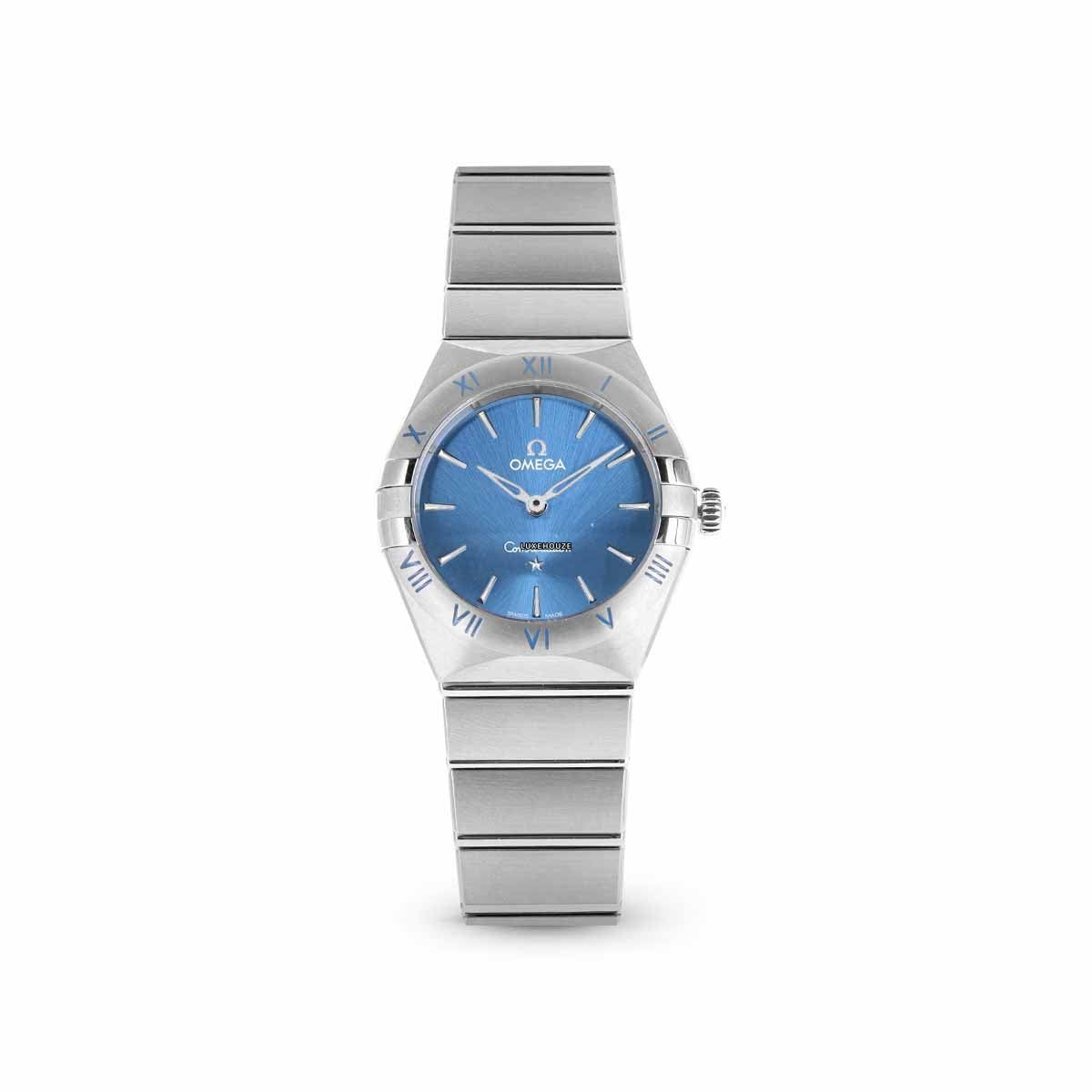 Omega Constellation Quartz 13110286003001 Blue Dial, Bracelet