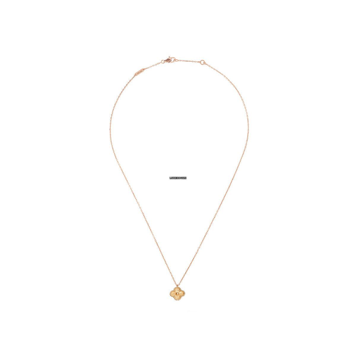  Van Cleef & Arpels Sweet Alhambra Pendant 18K Rose Gold VCARO8DF00