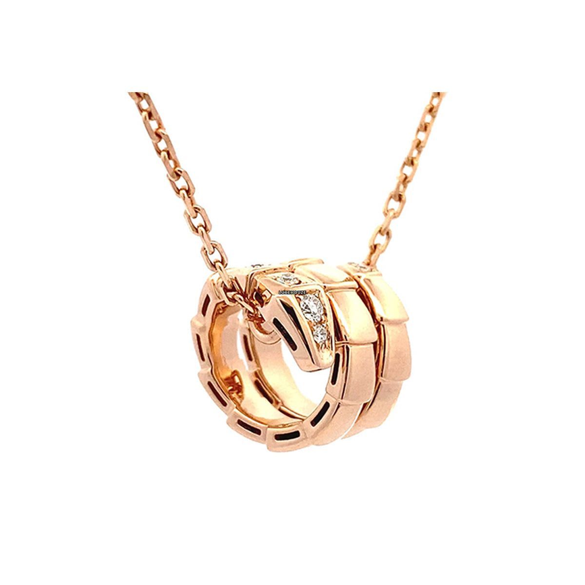 Bvlgari SERPENTI VIPER NECKLACE 357794 Rose Gold