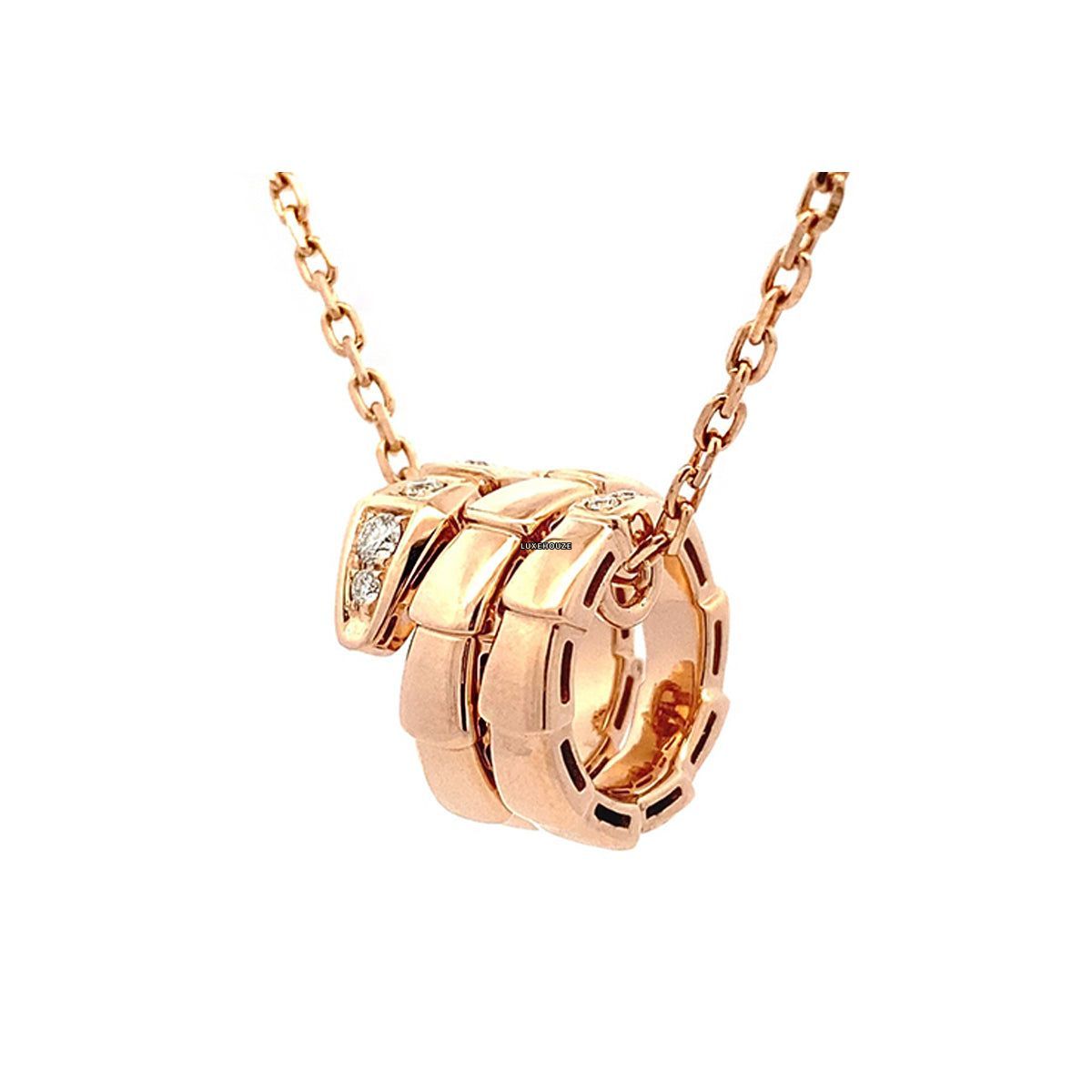 Bvlgari SERPENTI VIPER NECKLACE 357794 Rose Gold