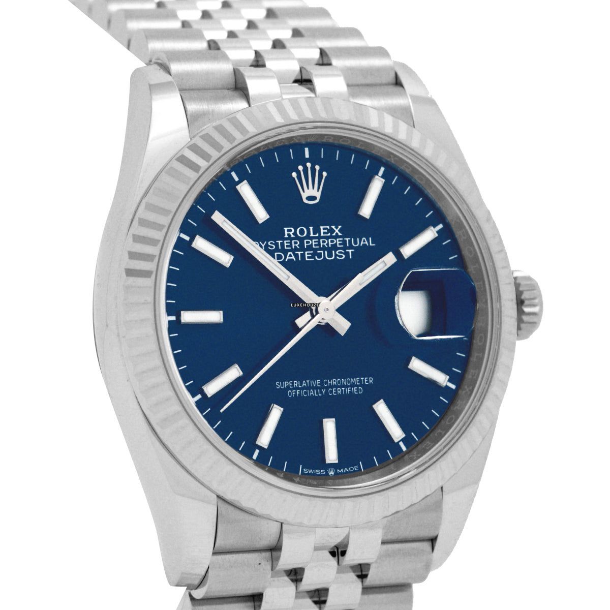 Rolex Datejust 36 126234 Blue Index Jubilee