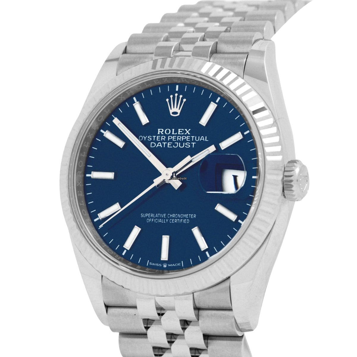 Rolex Datejust 36 126234 Blue Index Jubilee