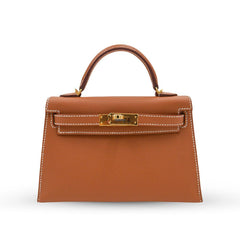 Hermes Kelly 20 Gold Epsom GHW W