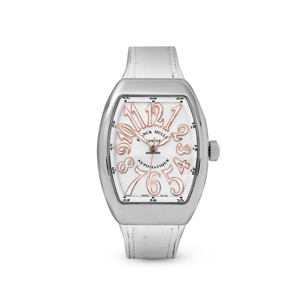 Franck Muller Vanguard Vanguard V 32 SC AT FO AC.BLC (BLC.BLC 5N) (White Dial, White Numbers)