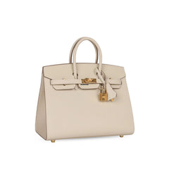 Hermes Birkin 25 Craie Epsom Sellier GHW W