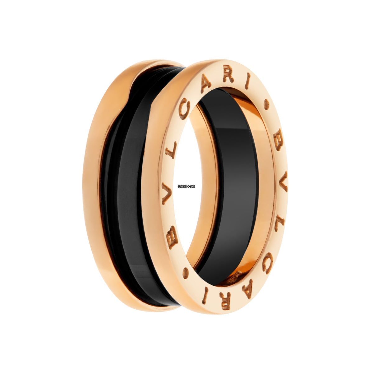 Bulgari B.ZERO1 RING 347044 Rose Gold / Ceramic