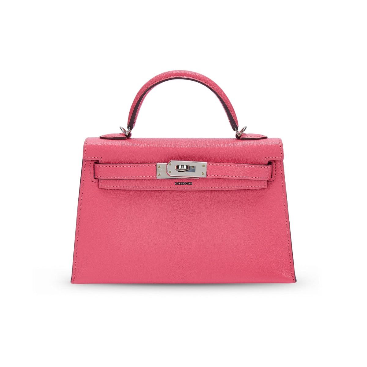 Hermes Kelly 20 Chevre Rose Lipstick PHW A