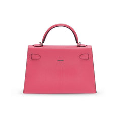 Hermes Kelly 20 Chevre Rose Lipstick PHW A