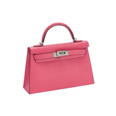 Hermes Kelly 20 Chevre Rose Lipstick PHW A