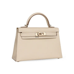 Hermes Kelly 20 Craie Epsom Sellier PBHW W