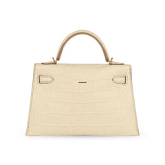 Hermes Kelly 20 Vanilla Alligator Matte GHW W