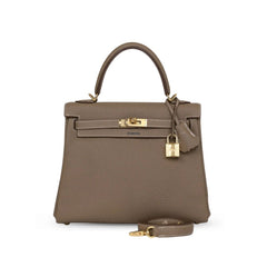 Hermes Kelly 25 Etoupe Togo GHW B 