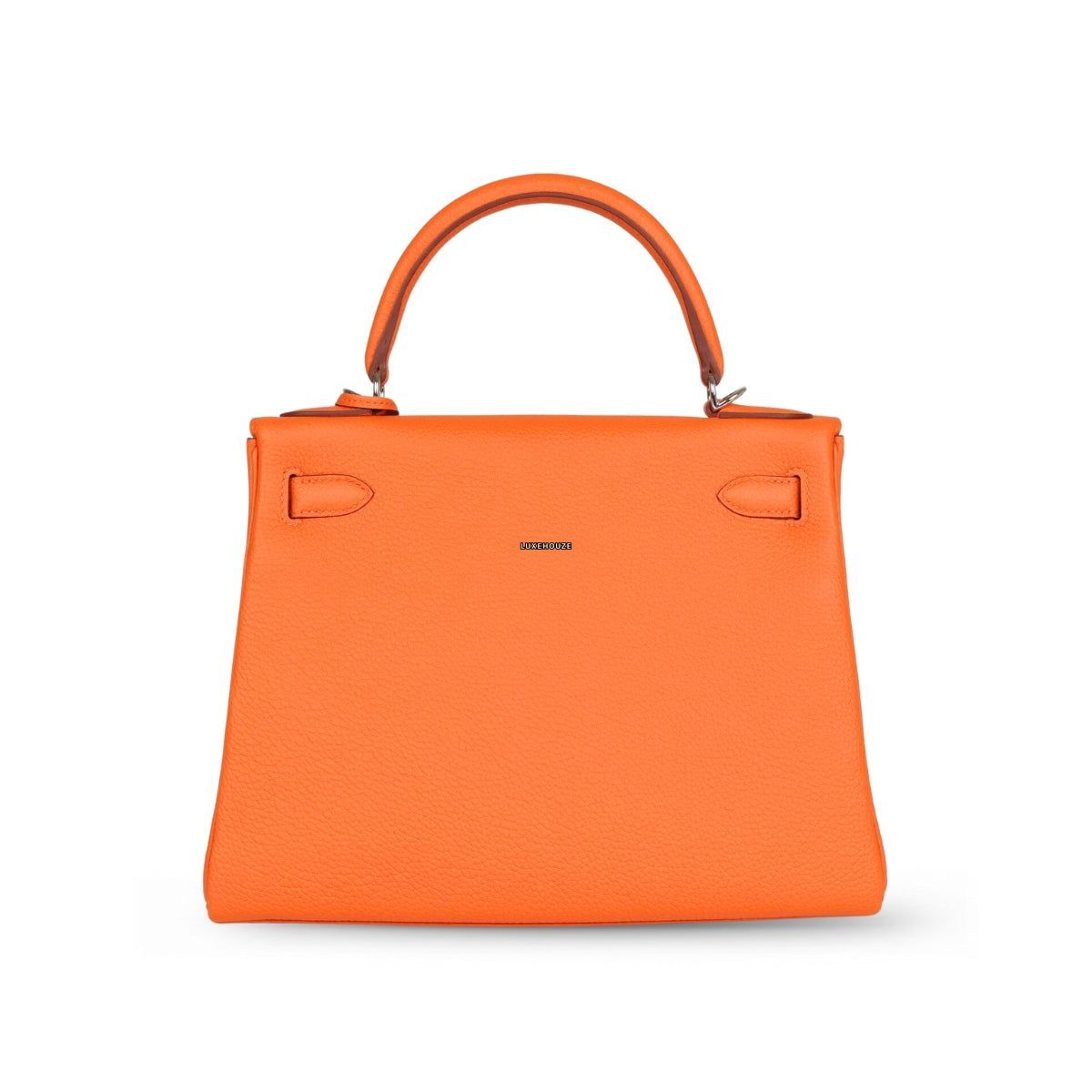 Hermes Kelly 28 Orange Minium Togo PHW W