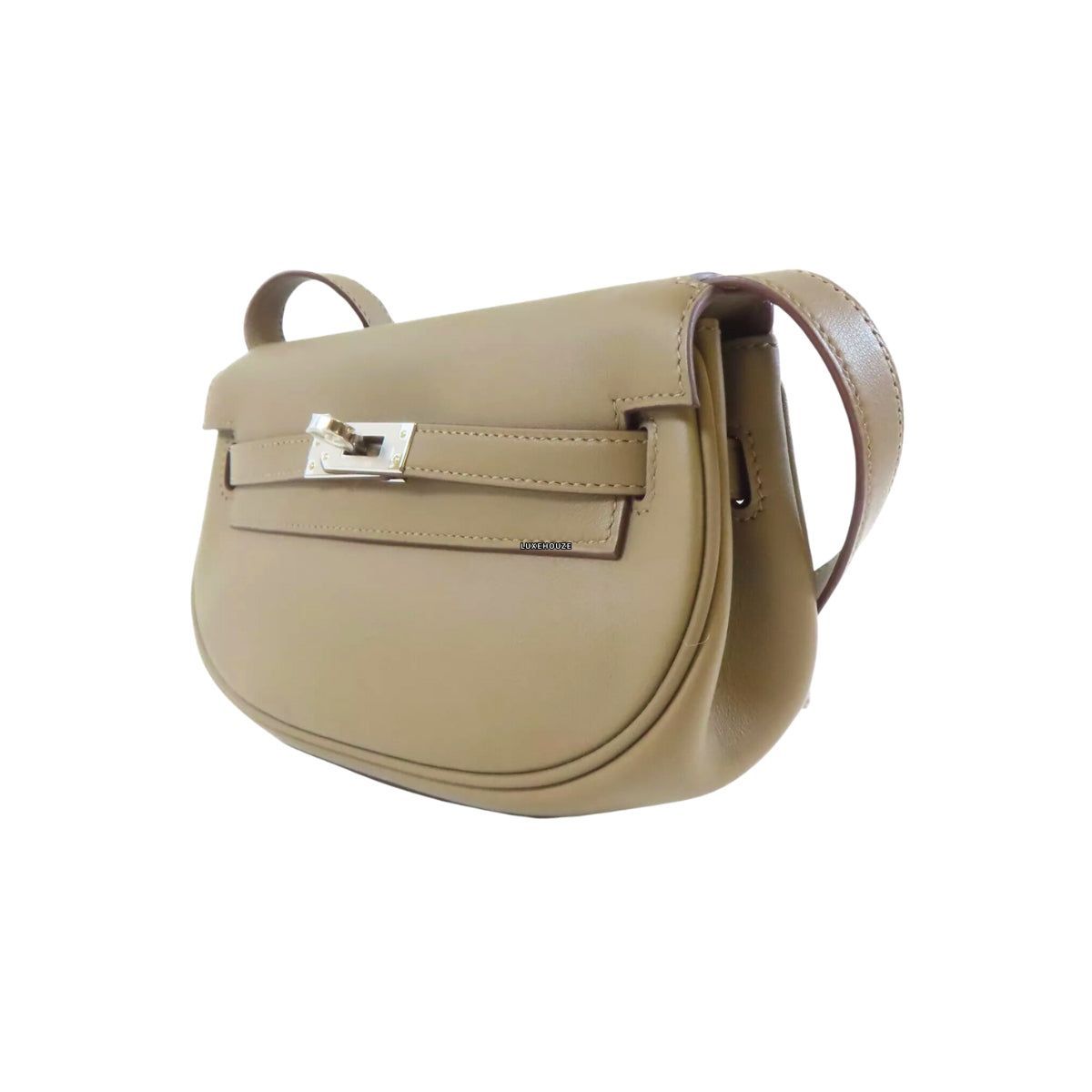 Hermes Kelly Moove Etoupe Swift PHW W