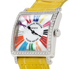 Franck Muller Master Square 6002 M QZ MOP D 1R COL DR AC Yellow Strap