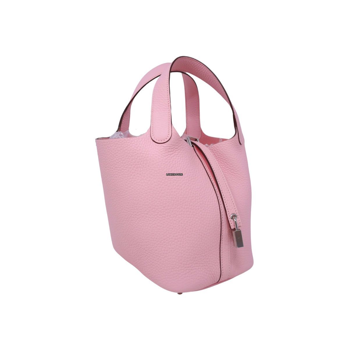 Hermes Picotin 18 Rose Sakura Clemence PHW W