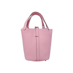 Hermes Picotin 18 Rose Sakura Clemence PHW W