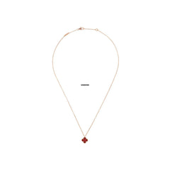 Van Cleef & Arpels Sweet Alhambra Pendant 18K Rose Gold Carnelian VCARN59M00