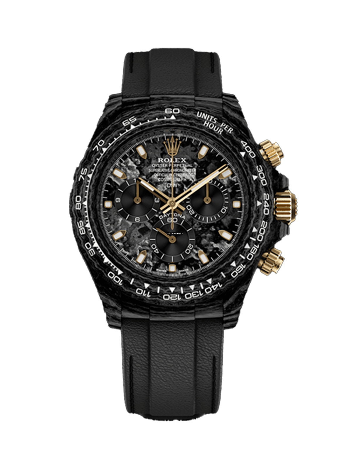 Rolex DiW Daytona Black and Gold Carbon